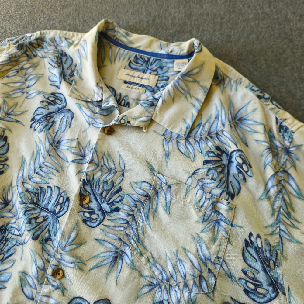 Tommy Bahama 3XL 100% Silk Tropical Camp‎ Shirt Eclectic Grandpa Vacation Beach